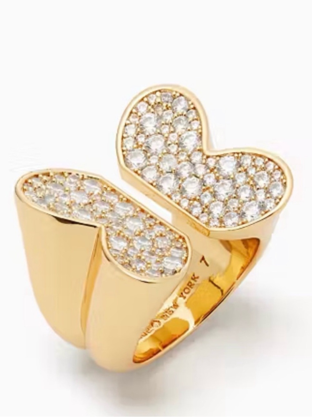 KATE SPADE BUTTERFLY PAVE RING SIZE 7